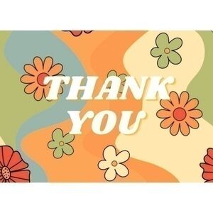 100 Pack of 4x6 Thick Card Stock, Thank You Inserts! The Vintage Retro